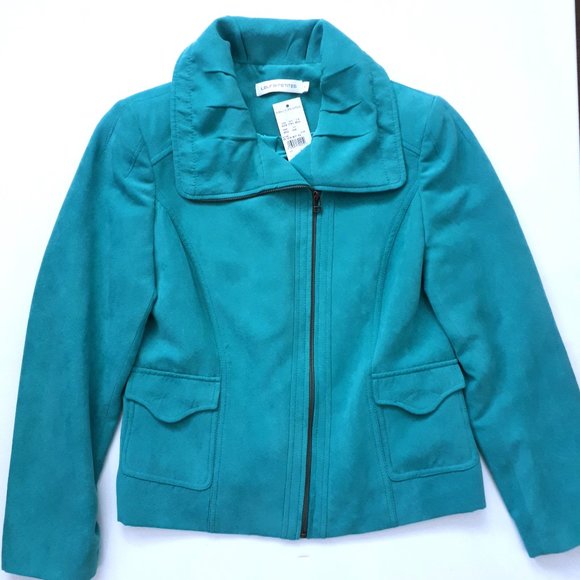 Laura Turquoise Jacket NWT - Picture 1 of 10
